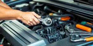 Car repair cost calculation with tools.